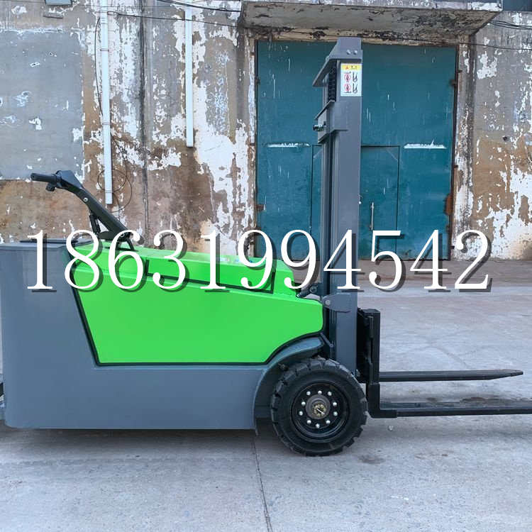 钦州市小型电动叉车1吨2吨步行站驾式电瓶堆高充电装卸车液压升降车铲车